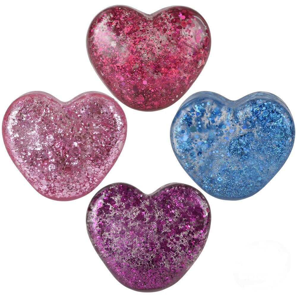 Squeezy Sparkle Heart Sugar Balls