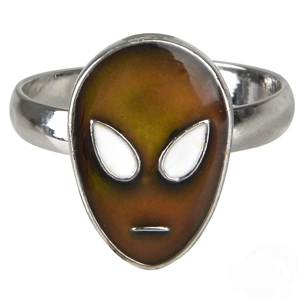 One Alien Mood Ring Green Beans Toys