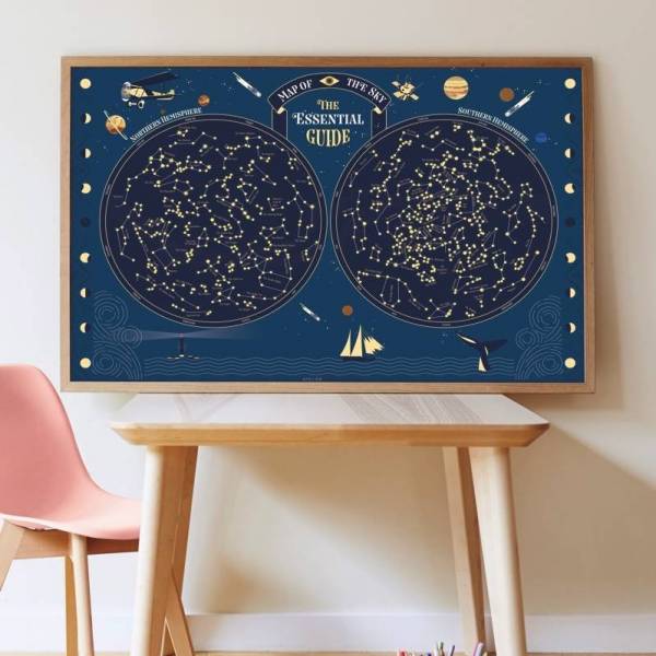 POPPIK - Discover Skymap Poster and Stickers