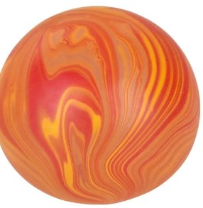 Marble Squeezy Sugar Ball Red Orange