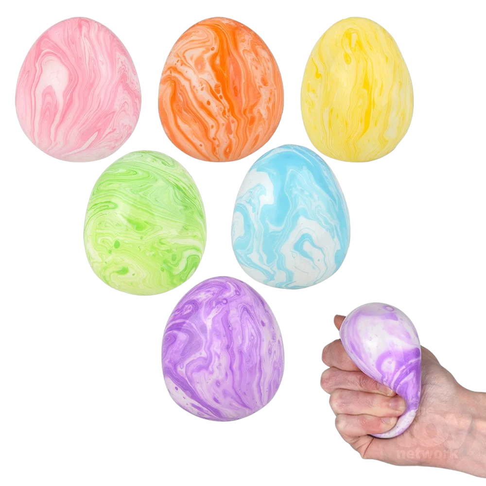 Squish And Stretch Marbleized Easter Egg (One Random Egg)