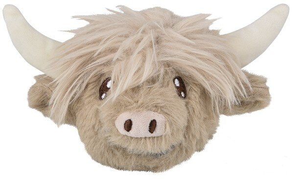 White Highland Cow Squeezy Bead Plush