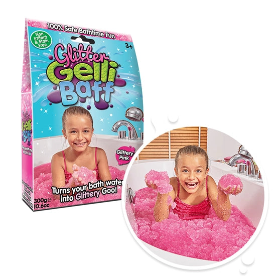 Zimpli Kids Ltd - Glitter Gelli Baff - Kids Glitter Bath Goo, Sensory Bathtime