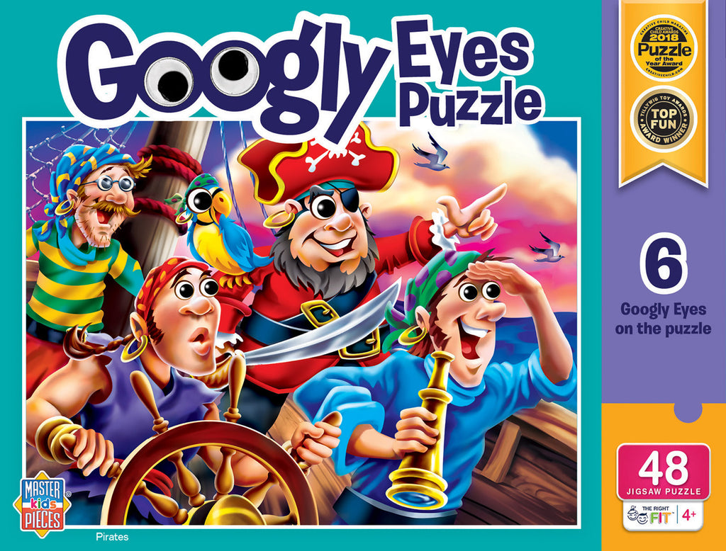 48-Piece Googly Eyes Jigsaw Puzzle - Pirates