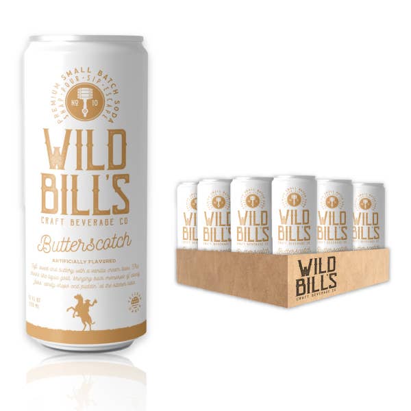 Wild Bill’s Craft Beverage Co. - Butterscotch - Premium Cane Sugar Soda