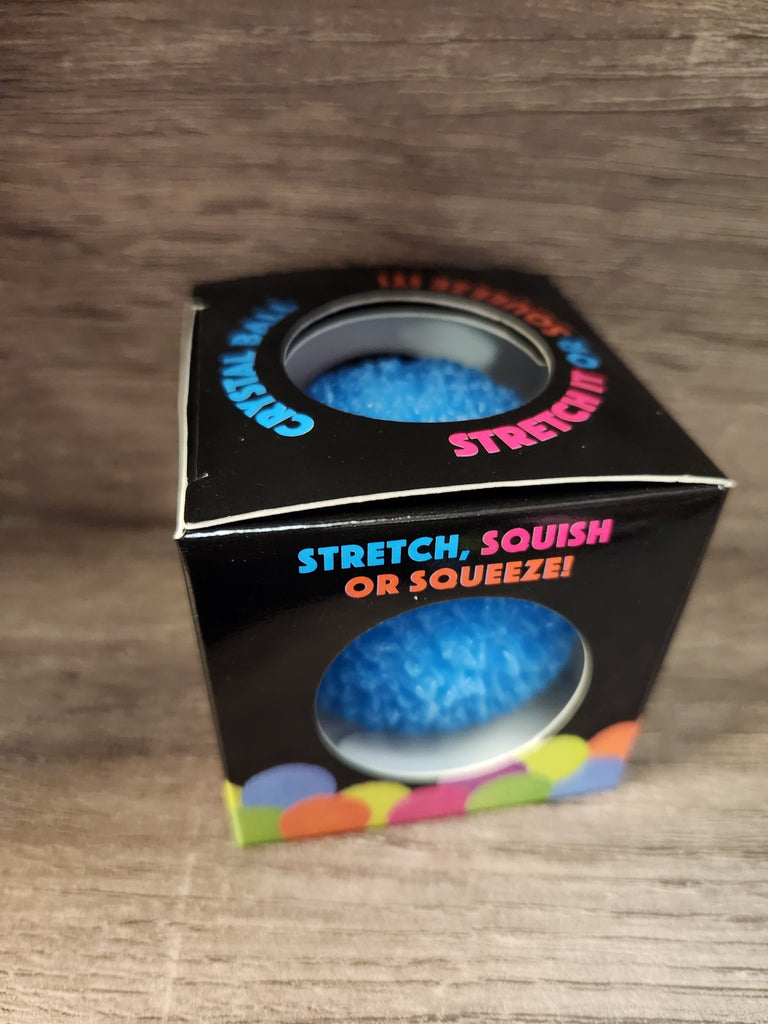 Squish And Stretch Crystal Gummi Ball Blue