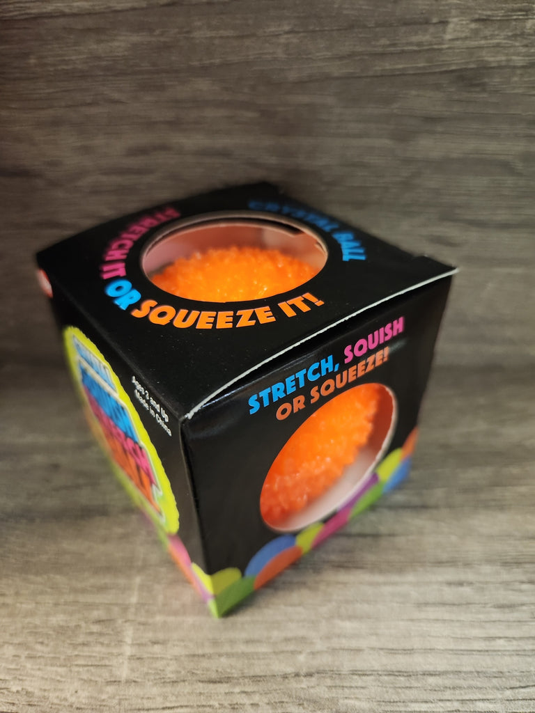 Squish And Stretch Crystal Gummi Ball Orange