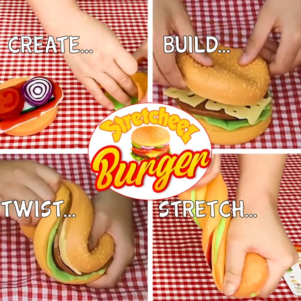 Stretcheez Soft & Stretchy Pretend Play Hamburger