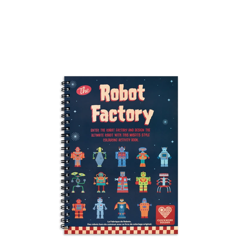 Clockwork Soldier - The Robot Factory Color In Flip Book