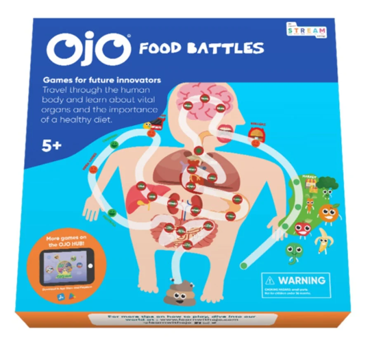 OjO Games - Food Battles Board Game || STEM Kids Biology Science Toys