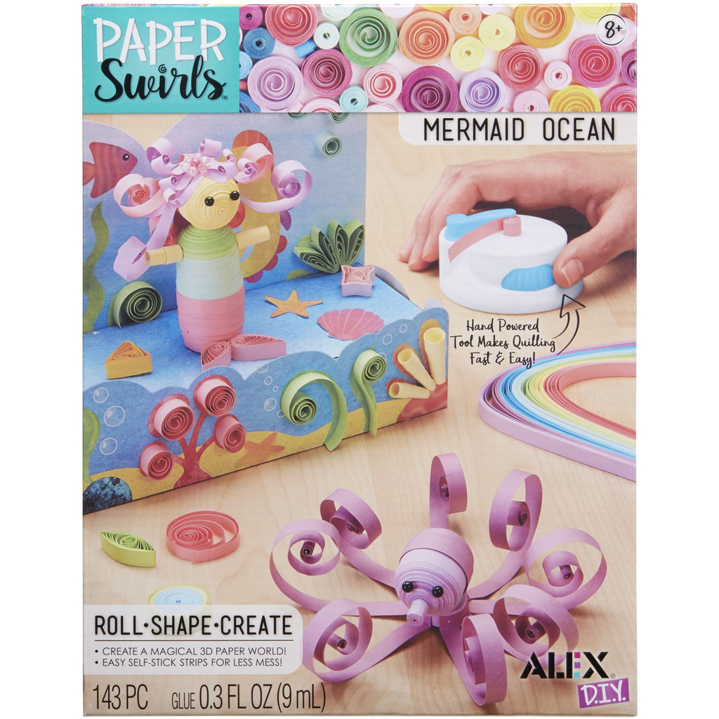 Alex DIY Paper Swirls Mermaid Ocean