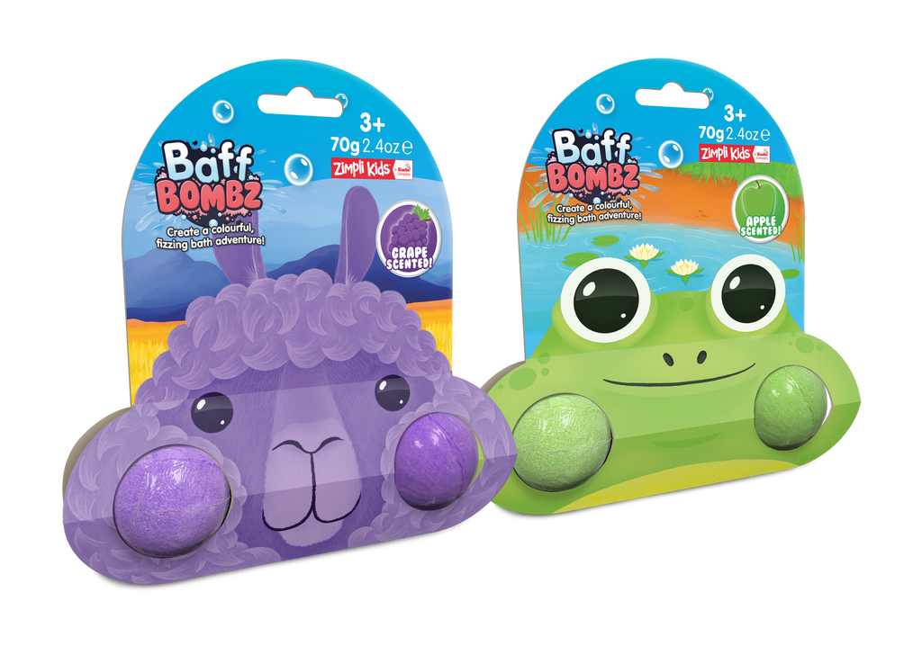 Zimpli Kids Ltd - Frog OR Llama Brilliant Bubbling Baff Bombz