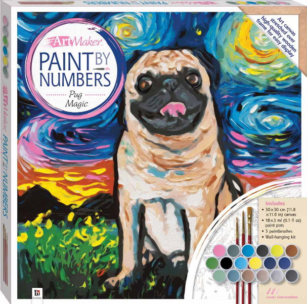 Pug Magic Paint by Numbers (Art Marker)