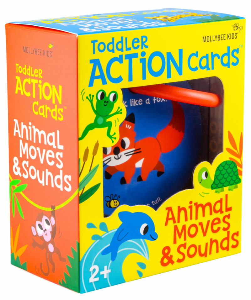 Mollybee Kids Toddler Action Cards Animal Moves and Sounds
