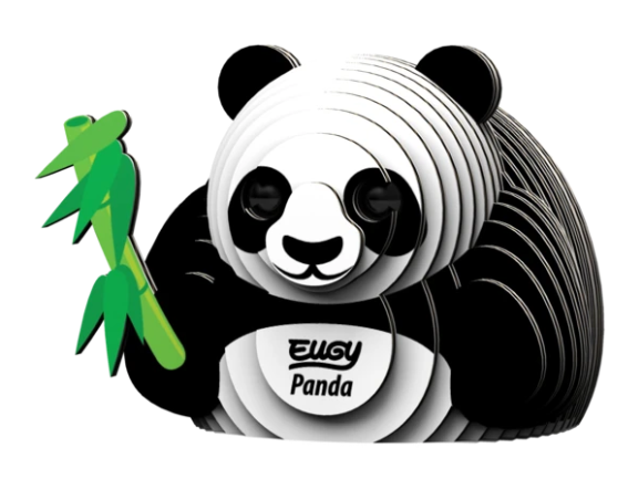 Eugy Panda 3D Puzzle — Educational Toy for Boys and Girls, 28 Piece Puzzle