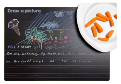 Chalkboard Draw Write Placemat
