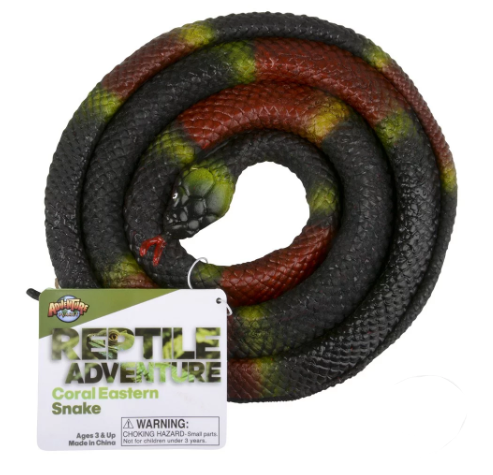 Adventure Planet Rubber Eastern Coral Snake