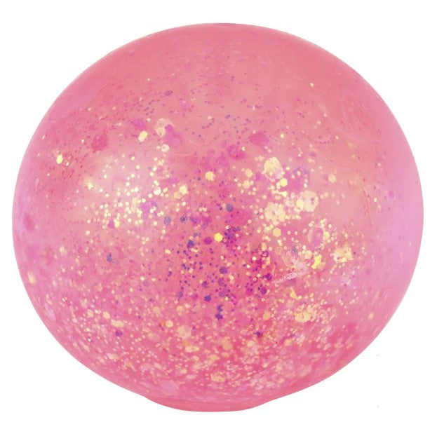 Squeezy Glitter Sugar Ball Pink