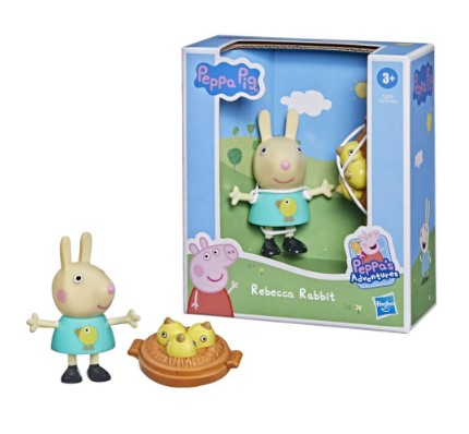 Peppa Pig Peppa’s Adventures Peppa’s Fun Friends Preschool Toy, Rebecca Rabbit Figure