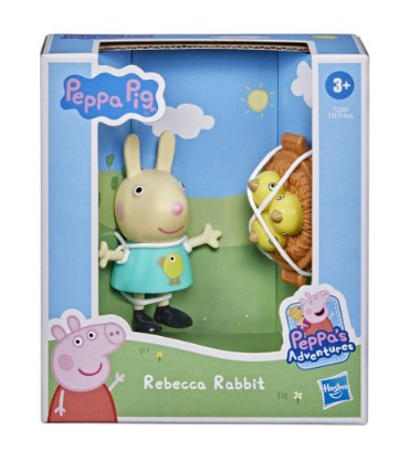 Peppa Pig Peppa’s Adventures Peppa’s Fun Friends Preschool Toy, Rebecca Rabbit Figure