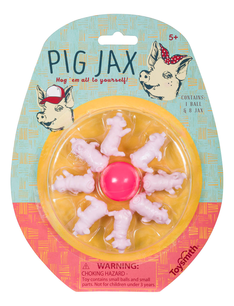 Toysmith - Pig Jax Game - New Twist On Traditional Jax