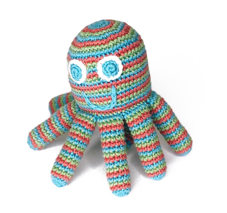 Pebble Octopus Rattle - 10 Year Collab – Green Beans Toys