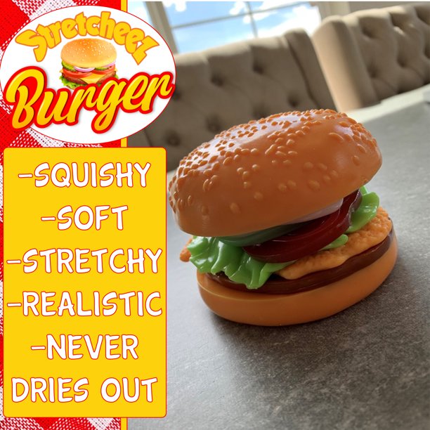 Stretcheez Soft & Stretchy Pretend Play Hamburger