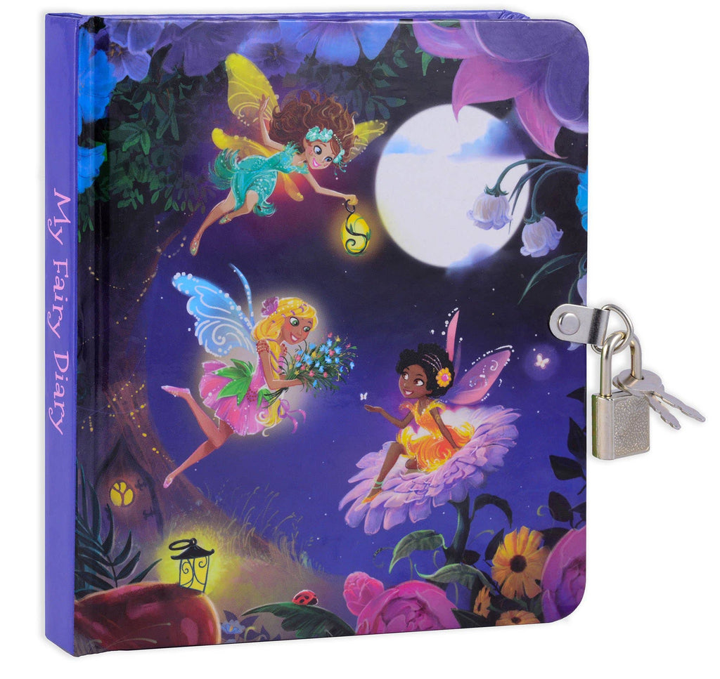 Mollybee Kids - Fairy Glow in the Dark Lock and Key Diary