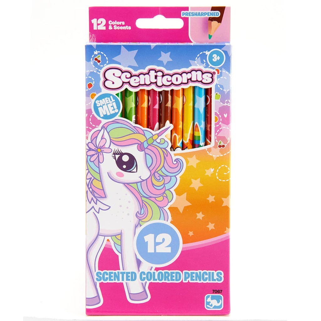 Kangaru Toys & Stationery - Scenticorns 12ct scented colored pencils