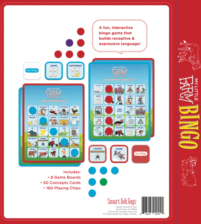 Smart Felt Toys My Little Farm Bingo Green Beans Toys