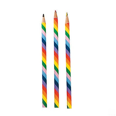 Fe Dozen Wooden Rainbow Pencils
