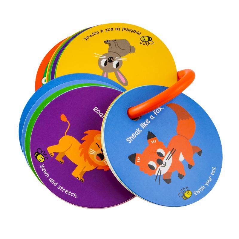 Mollybee Kids Toddler Action Cards Animal Moves and Sounds